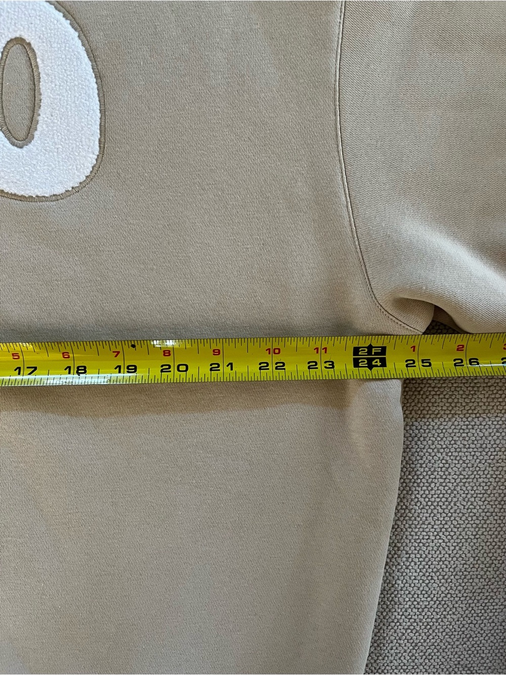 Women’s Fleo Crewneck Sweatshirt Size Small New Oversized Full length Front Logo - Picture 4 of 14